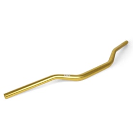 Segunda imagem do produto Guidão Br Parts Control 28mm Fatbar Baixo Dourado + Adaptador