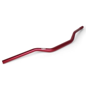 Segunda imagem do produto Guidão Br Parts Control 28mm Fatbar Baixo Vermelho + Adaptador