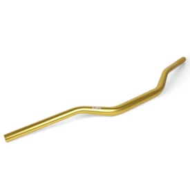 Segunda imagem do produto Guidão Br Parts Control 28mm Fatbar Médio Dourado + Adaptador
