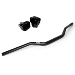Guidão Br Parts Control 28mm Fatbar Médio Preto + Adaptador