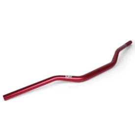 Segunda imagem do produto Guidão Br Parts Control 28mm Fatbar Médio Vermelho + Adaptador