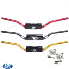 Guidão BRPARTS Fatbar TE Baixo + Adaptador Dourado