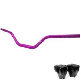 Guidão Mx Tech Super Fat Com Adaptador 32mm Rosa