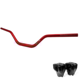 Guidão Mx Tech Super Fat Com Adaptador 32mm Vermelho