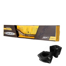 Segunda imagem do produto Guidão Oxxy Alto Bronze Super Fat Bar 32mm + Adaptador