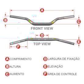 Segunda imagem do produto Guidão Protaper Se 7/8 22mm Médio/Alto CR High Azul