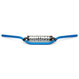 Guidão Renthal 7/8 Crossbar 22mm Médio 971 Ricky Carmichael Azul