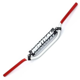 Segunda imagem do produto Guidão Renthal 7/8 Crossbar 22mm Médio 971 Ricky Carmichael Prata Vermelho