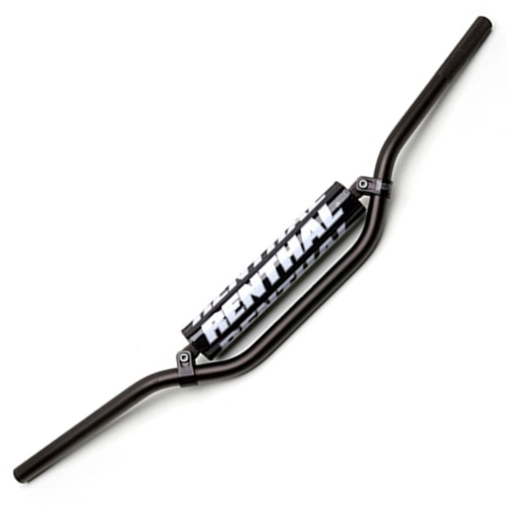 Guidão Renthal 7/8 Crossbar 22mm Alto 809 Ricky Carmichael High Preto