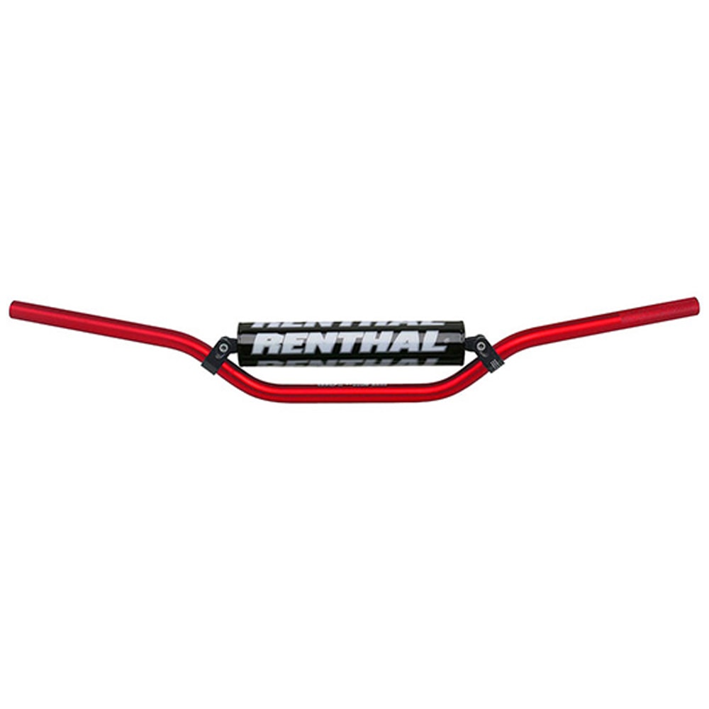 Guidão Renthal 7/8 Crossbar 22mm Médio 971 Ricky Carmichael Vermelho