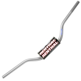 Segunda imagem do produto Guidão Renthal Fatbar 28mm Médio 604 Ricky Carmichael Prata