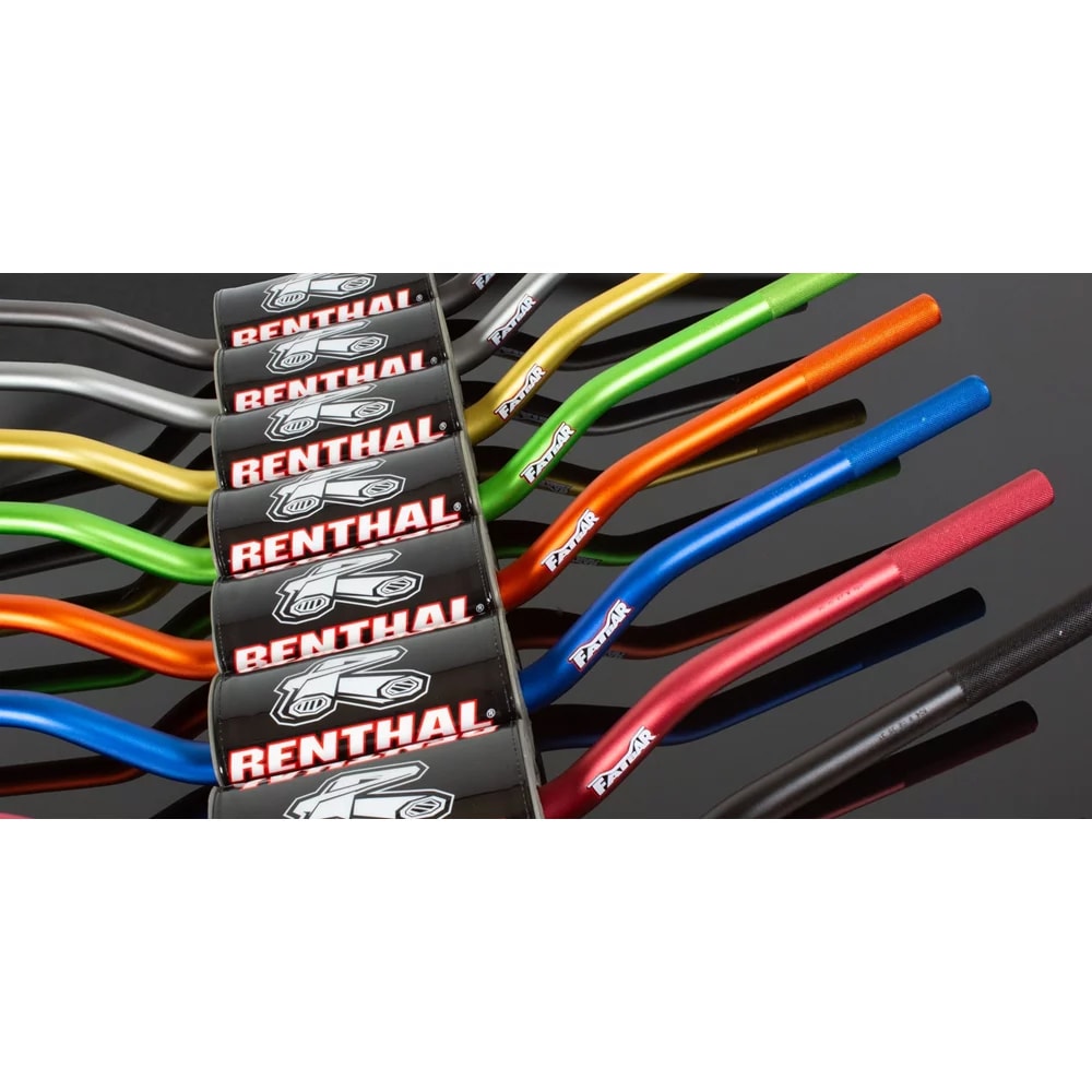 Guidão Renthal Fatbar 28mm Médio 604 Ricky Carmichael Titânio