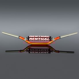 Segunda imagem do produto Guidão Renthal Twinwall 28mm Alto 997 Ricky Carmichael Laranja