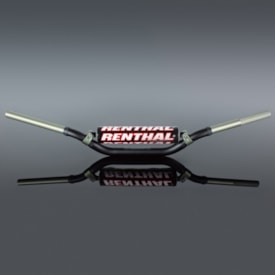 Segunda imagem do produto Guidão Renthal Twinwall 28mm Médio 996 Villopoto / Stewart Preto