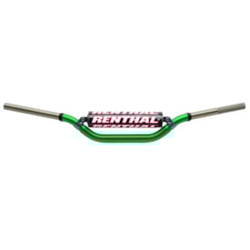 Guidão Renthal Twinwall 28mm Médio 996 Villopoto / Stewart Verde