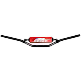 Guidão Rezzy 22mm Crossbar Médio Vermelho