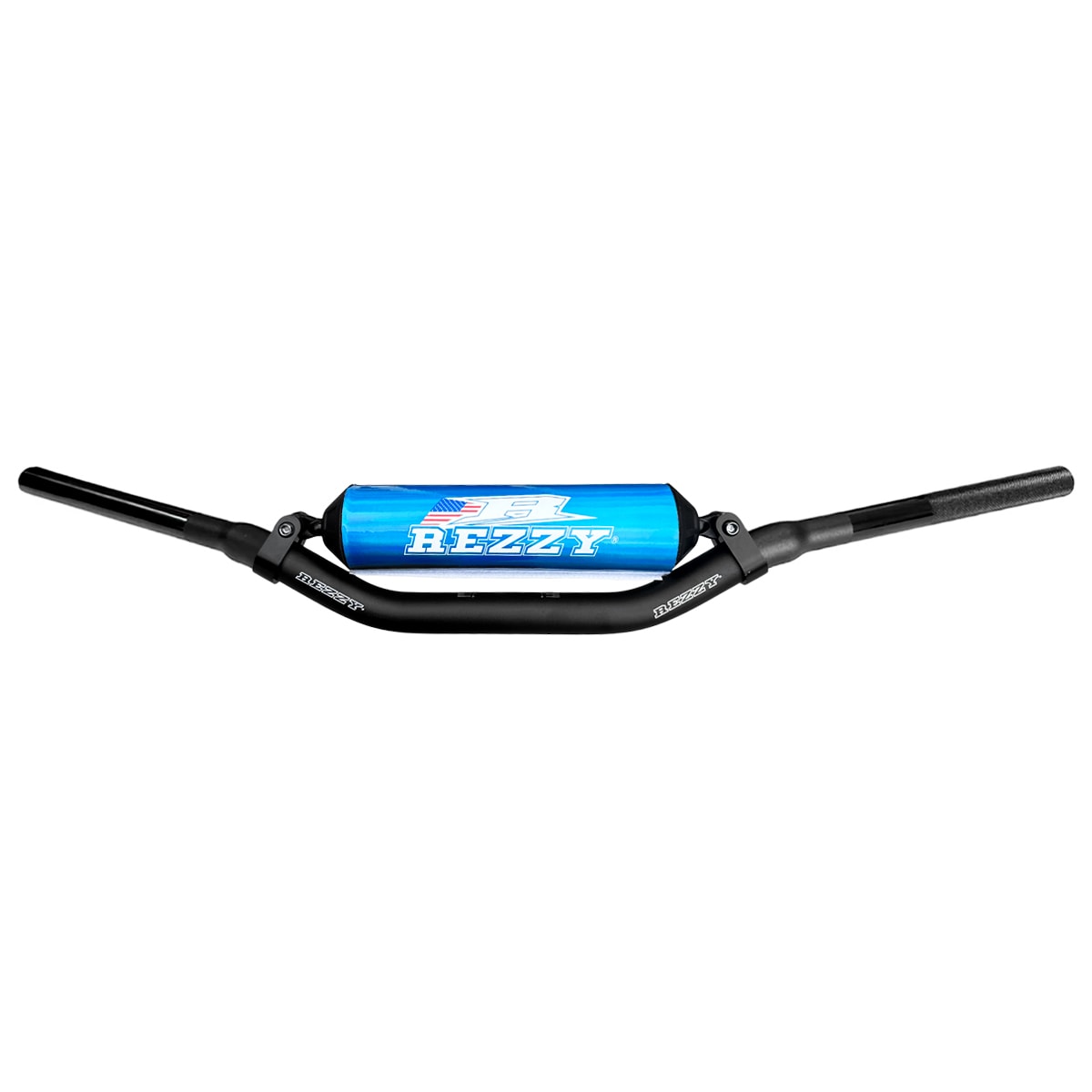 Guidão Rezzy 28mm Fatbar Médio com Barra Preto Azul