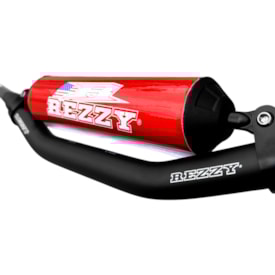 Segunda imagem do produto Guidão Rezzy 28mm Fatbar Médio com Barra Preto Vermelho