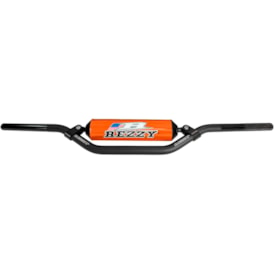 Guidão Rezzy Crossbar 22mm Baixo Preto Laranja