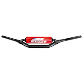 Guidão Rezzy Crossbar 28mm Médio Vermelho