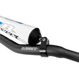 Segunda imagem do produto Guidão Rezzy Fatbar 28mm Baixo com Barra Preto Branco