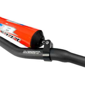 Segunda imagem do produto Guidão Rezzy Fatbar 28mm Baixo com Barra Preto Laranja