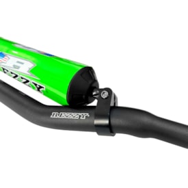 Segunda imagem do produto Guidão Rezzy Fatbar 28mm Baixo com Barra Preto Verde