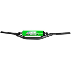 Guidão Rezzy Fatbar 28mm Baixo com Barra Preto Verde