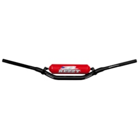 Guidão Rezzy Fatbar 28mm com Barra Médio Vermelho