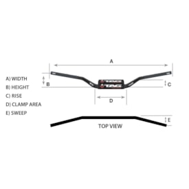 Segunda imagem do produto Guidao Tag T2 Fatbar Preto