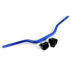 Guidão Vyrus Fat Bar 28mm Alto com Adaptador Azul
