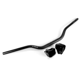 Guidão Vyrus Fat Bar 28mm Alto com Adaptador Preto