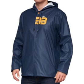 Jaqueta 100% Bb33 Mala Snap Azul Marinho