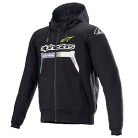 Jaqueta Alpinestars Chrome Ignition Hoodie Preto Amarelo