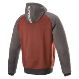 Segunda imagem do produto Jaqueta Alpinestars Chrome Sport Hoodie Anth Cinza Vermelho