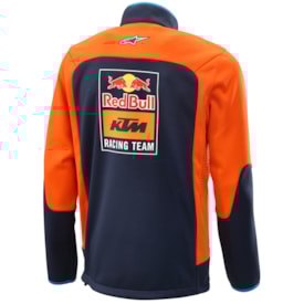 Segunda imagem do produto Jaqueta Feminina Ktm Softshell Replica Azul Laranja