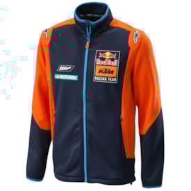 Jaqueta Feminina Ktm Softshell Replica Azul Laranja
