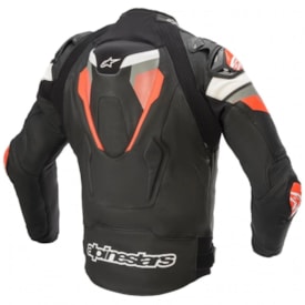 Segunda imagem do produto Jaqueta Impermeável Alpinestars Atem V4 Preto Cinza Vermelho Fluor
