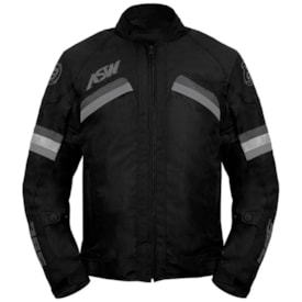 Jaqueta Impermeável Asw 365 Preto Cinza