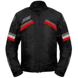Jaqueta Impermeável Asw 365 Preto Vermelho