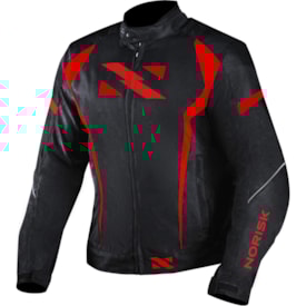 Jaqueta Impermeável Norisk Masculina Nr01 Preto Vermelho