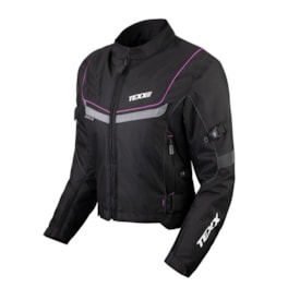 Segunda imagem do produto Jaqueta Impermeável Texx New Strike V2 Lady Feminina Preto Rosa