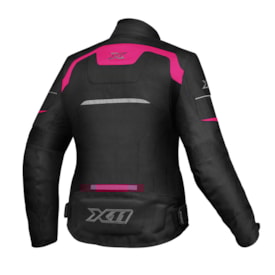 Segunda imagem do produto Jaqueta Impermeável X11 One 2 Feminina Preto Rosa