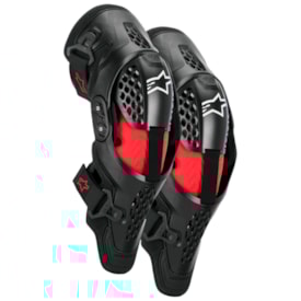 Segunda imagem do produto Joelheira Articulada Alpinestars SX-1 Plasma Preto Vermelho