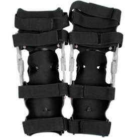 Segunda imagem do produto Joelheira Articulada Amx Rx Branco Preto