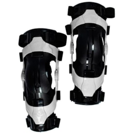 Joelheira Articulada Amx Rx Branco Preto