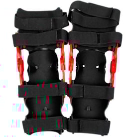 Segunda imagem do produto Joelheira Articulada Amx Rx Vermelho Preto