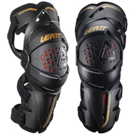 Joelheira Articulada Leatt Brace Z-Frame Preto Dourado