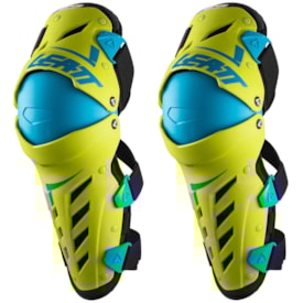 Joelheira Articulada Leatt Dual Axis Amarelo Fluor