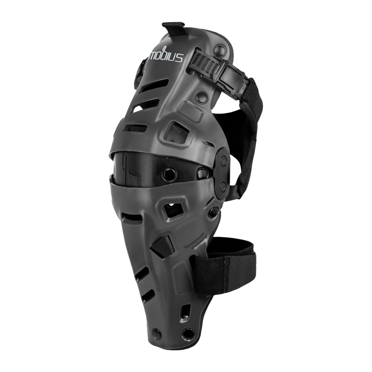 Joelheira Articulada Mobius X8h Hybrid Motocross Cinza